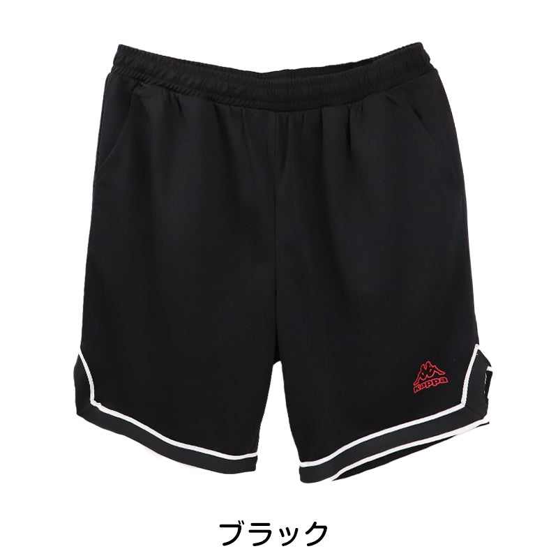 バスパン メンズ スポーツパンツ ハーフパンツ ドライ メッシュ 吸水速乾 UVカット トレーニングウェア ジム ランニング バスケットボール 短パン M L LL 軽量 通気性 部活 運動着 カッパ Kappa