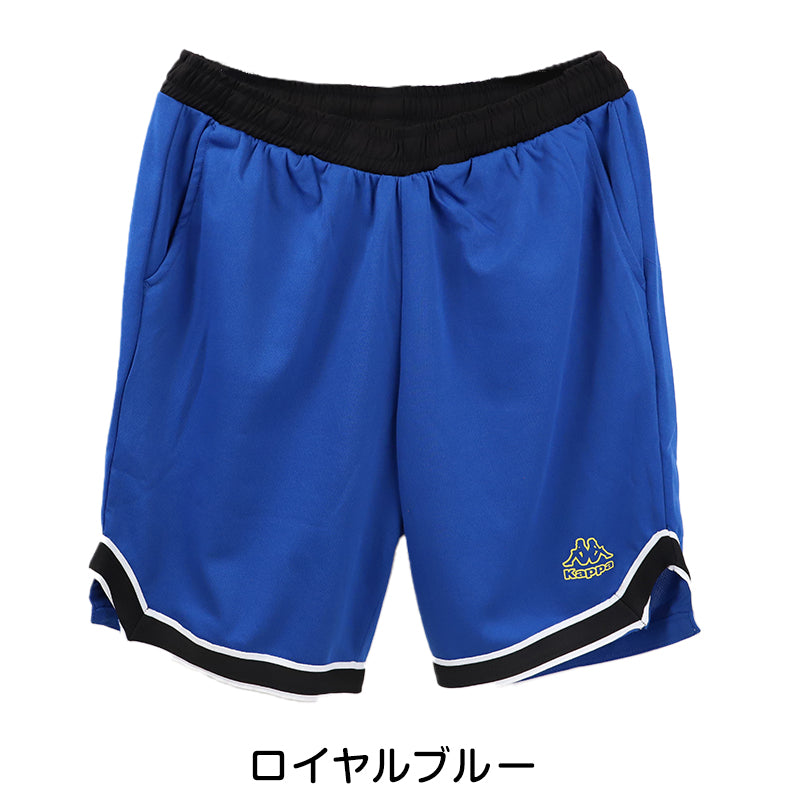 バスパン メンズ スポーツパンツ ハーフパンツ ドライ メッシュ 吸水速乾 UVカット トレーニングウェア ジム ランニング バスケットボール 短パン M L LL 軽量 通気性 部活 運動着 カッパ Kappa