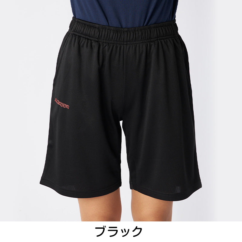 ニッキー レディース ハーフパンツ スポーツ パンツ Kappa 吸水速乾 UVカット メッシュ 短パン ルームウェア 部屋着 トレーニング ランニング ジム ウォーキング M L LL 夏 涼しい 軽量 ショートパンツ 婦人 カッパ ワンポイント シンプル