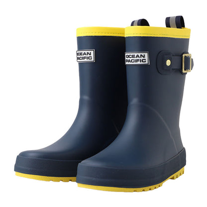 キッズ レインブーツ 長靴 子供 ジュニア 防水 合成ゴム 中敷き 取り外し 18-24㎝ 雨靴 雨具 通学 通園 外遊び 水たまり 泥はね 梅雨 雨の日 男の子 女の子 小学生 幼児 園児 幼稚園 保育園 入学準備 入園準備 キッズシューズ レイングッズ 子供靴