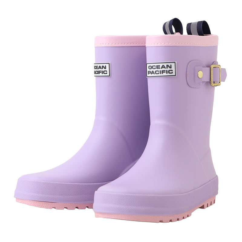 キッズ レインブーツ 長靴 子供 ジュニア 防水 合成ゴム 中敷き 取り外し 18-24㎝ 雨靴 雨具 通学 通園 外遊び 水たまり 泥はね 梅雨 雨の日 男の子 女の子 小学生 幼児 園児 幼稚園 保育園 入学準備 入園準備 キッズシューズ レイングッズ 子供靴