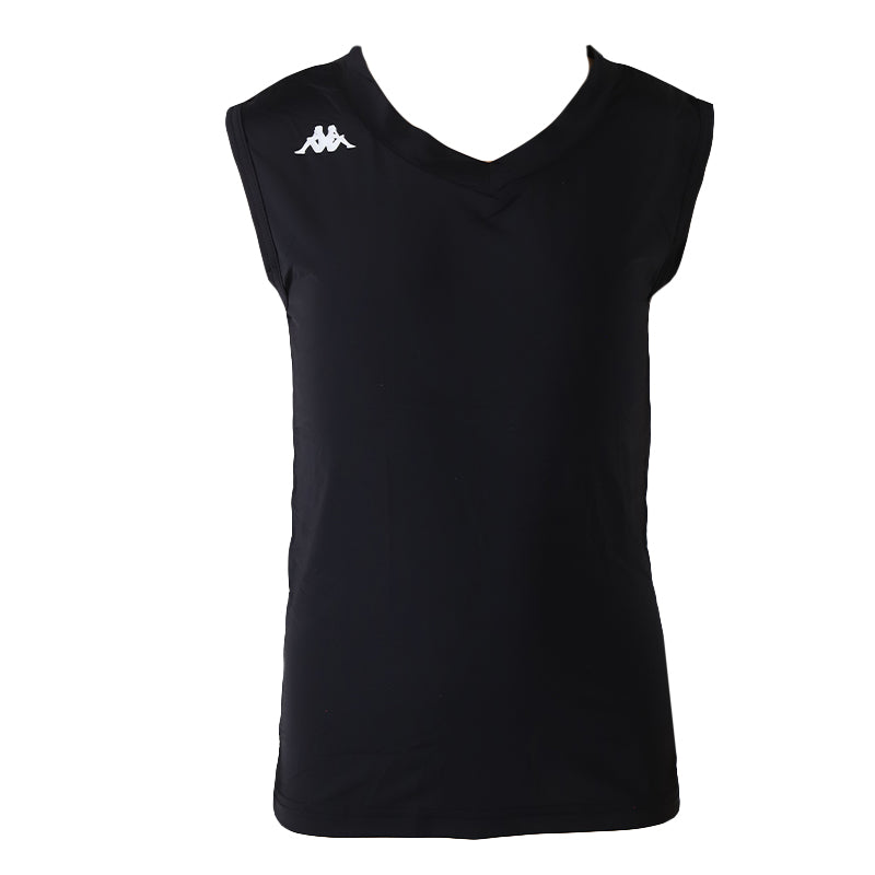 キッズ スポーツ ノースリーブ ストレッチ 涼感 UVカット 130～170cm 子供 子ども 女の子 男の子 ジュニア インナー 黒 スポーツインナー