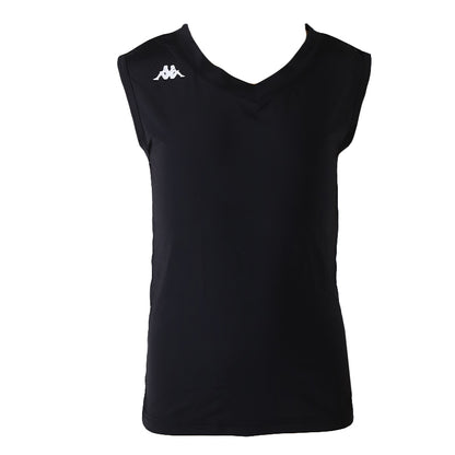 キッズ スポーツ ノースリーブ ストレッチ 涼感 UVカット 130～170cm 子供 子ども 女の子 男の子 ジュニア インナー 黒 スポーツインナー