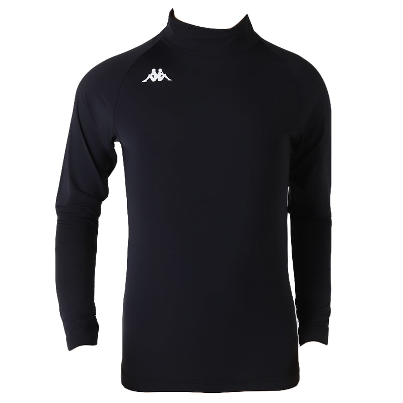 キッズ スポーツ 長袖 ハイネック ストレッチ 涼感 UVカット 130～170cm 子供 子ども 女の子 男の子 ジュニア インナー 黒 スポーツインナー
