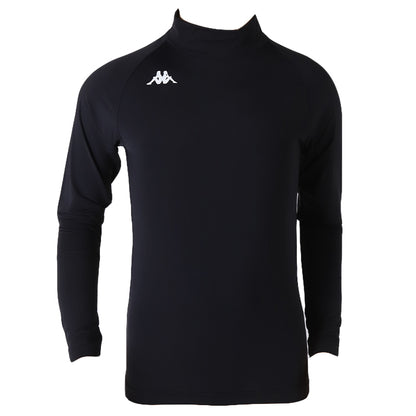 キッズ スポーツ 長袖 ハイネック ストレッチ 涼感 UVカット 130～170cm 子供 子ども 女の子 男の子 ジュニア インナー 黒 スポーツインナー