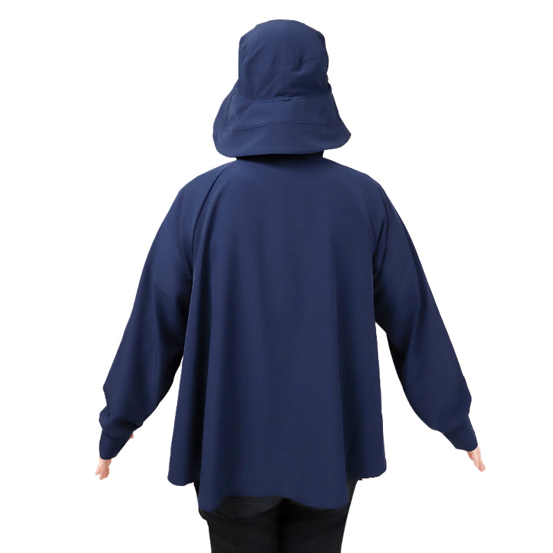 UVジャケット レディース 帽子付き UVカット パーカー 長袖 フード付き 紫外線対策 日焼け対策 軽量 M L LL ストレッチ 薄手 羽織り 冷房対策 無地