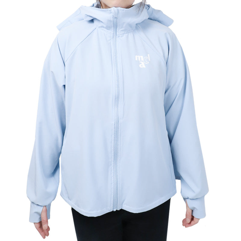 UVジャケット レディース 帽子付き UVカット パーカー 長袖 フード付き 紫外線対策 日焼け対策 軽量 M L LL ストレッチ 薄手 羽織り 冷房対策 無地