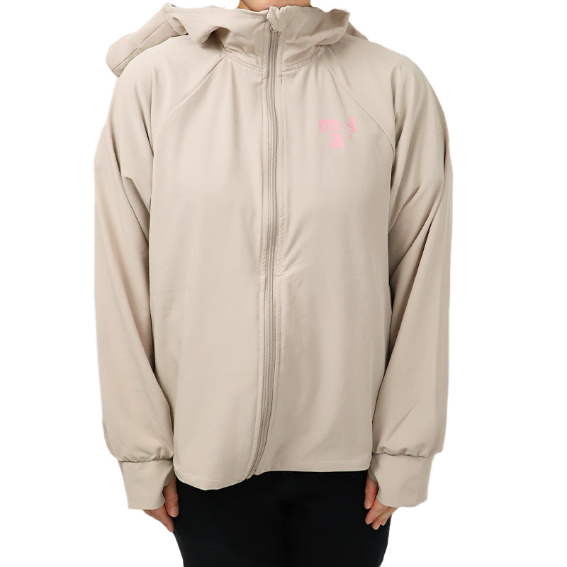 UVジャケット レディース 帽子付き UVカット パーカー 長袖 フード付き 紫外線対策 日焼け対策 軽量 M L LL ストレッチ 薄手 羽織り 冷房対策 無地