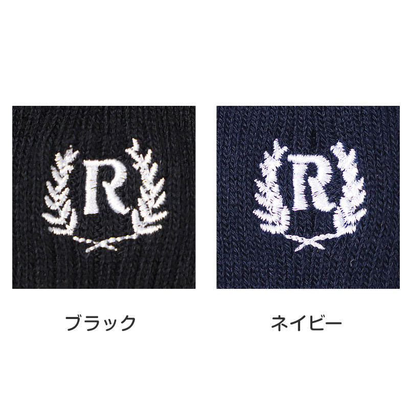 REPIPI ワンポイントソックス ガールズ キッズ ジュニア 靴下 小学生 中学生 高校生 女の子 18cm丈 22～25cm 子供用 シンプル おしゃれ リブ スクール 通学 学校