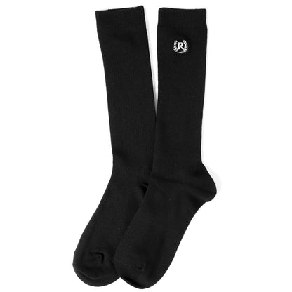 REPIPI ワンポイントソックス ガールズ キッズ ジュニア 靴下 小学生 中学生 高校生 女の子 28cm丈 22～25cm 子供用 シンプル おしゃれ リブ スクール 通学 学校