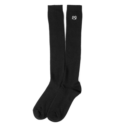 REPIPI ワンポイント ハイソックス 女の子 ガールズ キッズ ジュニア 靴下 小学生 中学生 高校生 38cm丈 22～25cm 子供用 シンプル スクールソックス おしゃれ リブ 通学 学校