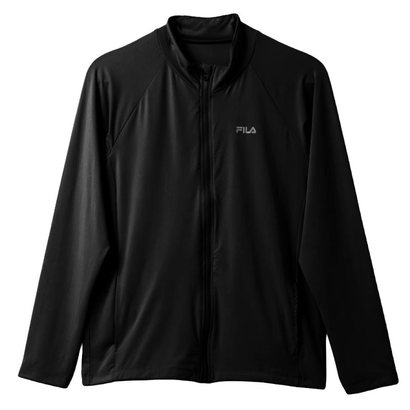 FILA 接触冷感 UVジャケット キッズ ラッシュガード 長袖 ジップアップ 150-170cm スタンドジップ 吸汗速乾 UVカット 紫外線対策 日焼け対策 耐塩素 プール 海 水泳 水遊び 学校水泳 子供 ジュニア 小学生 中学生 男の子 女の子 夏 羽織り