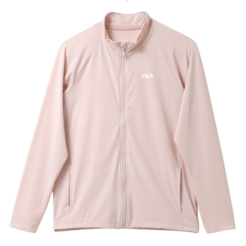FILA 接触冷感 UVジャケット キッズ ラッシュガード 長袖 ジップアップ 150-170cm スタンドジップ 吸汗速乾 UVカット 紫外線対策 日焼け対策 耐塩素 プール 海 水泳 水遊び 学校水泳 子供 ジュニア 小学生 中学生 男の子 女の子 夏 羽織り