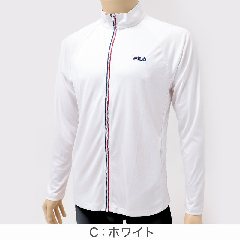 FILA フィラ ラッシュガード メンズ 長袖 UV遮蔽率90%以上 UVカット 水陸両用 UVジャケット 変色しにくい 日差し対策 紫外線対策 海 プール M～LL 海水浴 水着 上着 羽織り アウトドア スポーツ 旅行 川遊び レジャー 夏 男性用 ブランド