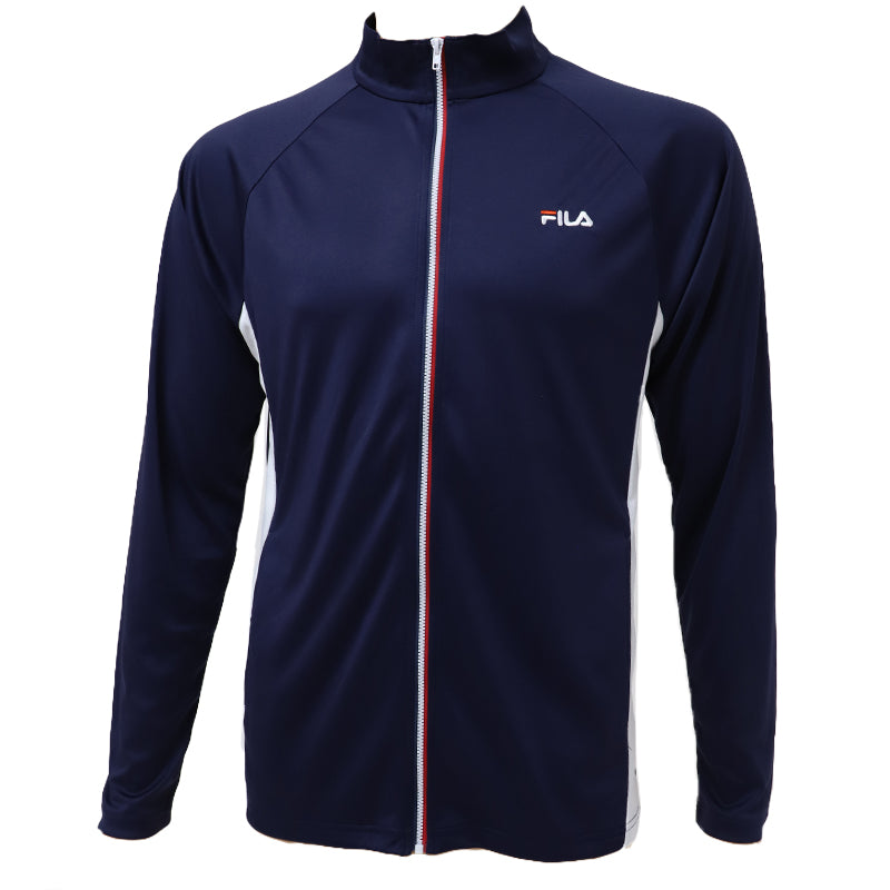 FILA フィラ ラッシュガード メンズ 長袖 UV遮蔽率90%以上 UVカット 水陸両用 UVジャケット 変色しにくい 日差し対策 紫外線対策 海 プール M～LL 海水浴 水着 上着 羽織り アウトドア スポーツ 旅行 川遊び レジャー 夏 男性用 ブランド