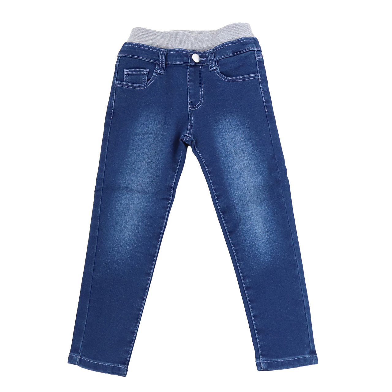 女の子 デニム 長ズボン ロングパンツ キッズ 子供服 ボトムス 110～130cm ストレッチ ズボン パンツ ジーンズ ジーパン ボトム ガールズ ガール 女子 ジュニア 女児 こども 子供 通園 通学 デイリー (在庫限り)