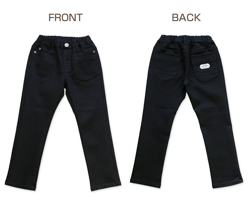 キッズ　ズボン 子供 ストレッチ ロングパンツ 長ズボン ボトムス チノパン 90