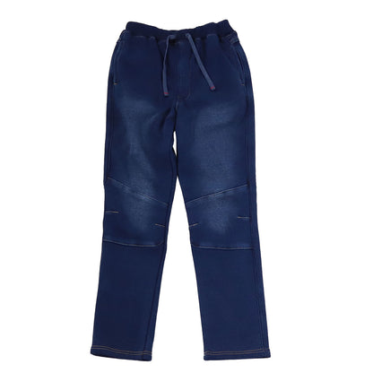 男の子 シャギー 裏起毛 長ズボン ロングパンツ ボトムス 80～160cm (冬用 ストレッチ ジーンズ ジーパン ズボン キッズ ジュニア こども 子ども 子供服 通学 通園 デイリー) (在庫限り)