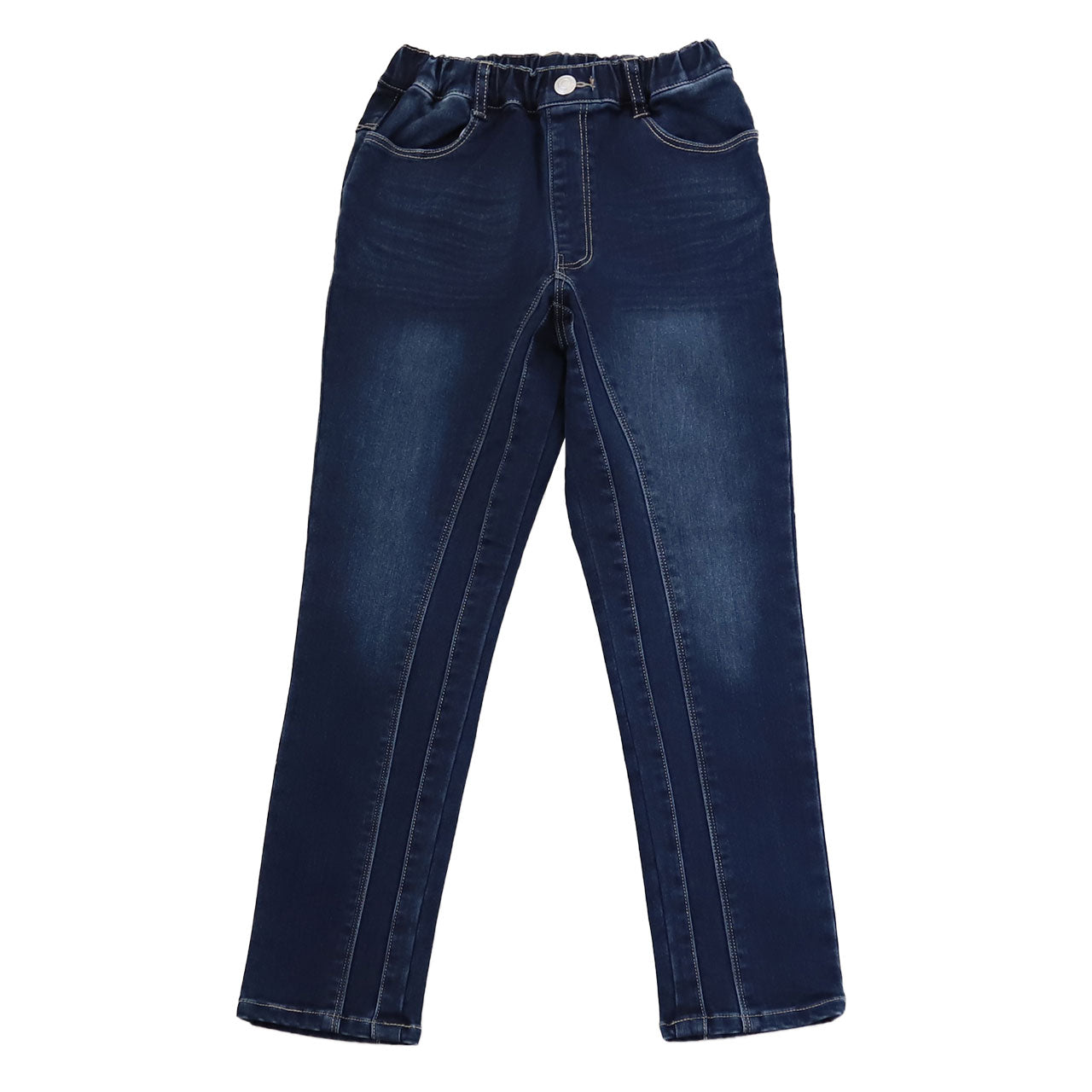 女の子 デニム ロングパンツ 長ズボン ボトムス 90～160cm (ストレッチパンツ ジーパン ジーンズ ストレッチ ズボン キッズ ジュニア こども 子供 子供服 ボトムス 通園 通学 デイリー) (在庫限り)