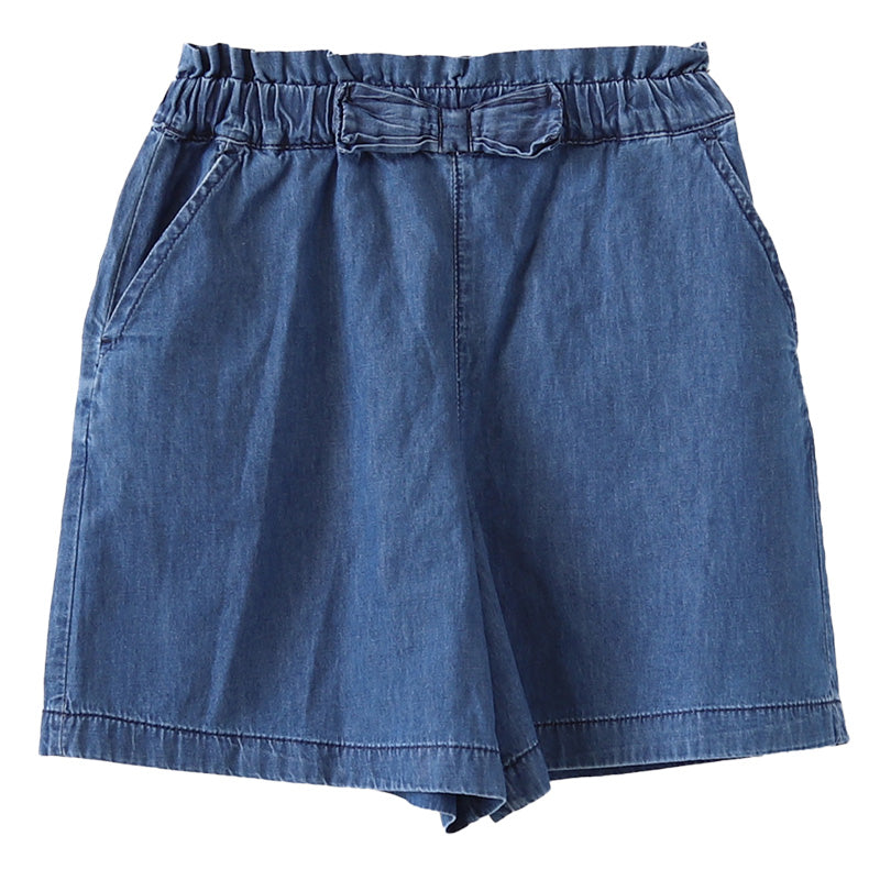 女の子 キュロット キッズ スカーチョ ショートパンツ ガウチョ 子供服 夏 ボトムス 110～160cm 薄手 涼しい デニム 子供 綿100% コットン ガールズ ガール 女子 ジュニア 女児 ボトム 通園 通学 デイリー (在庫限り)
