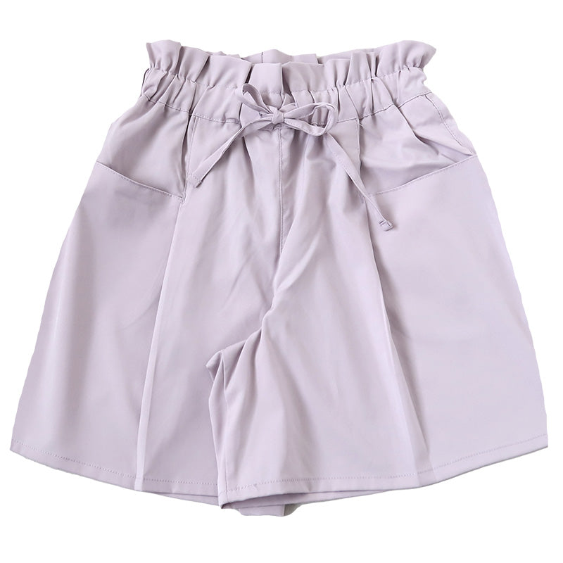 女の子 ショートパンツ キュロット ガウチョパンツ キッズ 子供服 夏 110～160cm 接触冷感 uv ガールズ ガール 女子 ジュニア 女児 子供 ボトムス ボトム 通園通学 デイリー スカート風 (在庫限り)