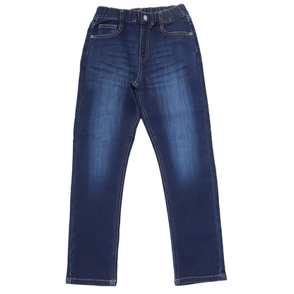 子供 ストレッチパンツ デニム 長ズボン ロングパンツ ボトムス 140～170cm ジーンズ ジーパン ズボン キッズ ジュニア こども 子ども 子供服 通学 デイリー 男の子 男児 ボーイ (在庫限り)