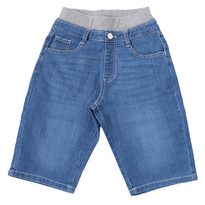 男の子 ハーフパンツ 半ズボン デニム 短パン キッズ 春 夏 140～170cm 速乾 ジーンズ ジーパン キッズ ジュニア こども 子ども 子供服 ボーイズ ボーイ 男児 子供 ズボン ボトムス 通園 通学 デイリー (在庫限り)