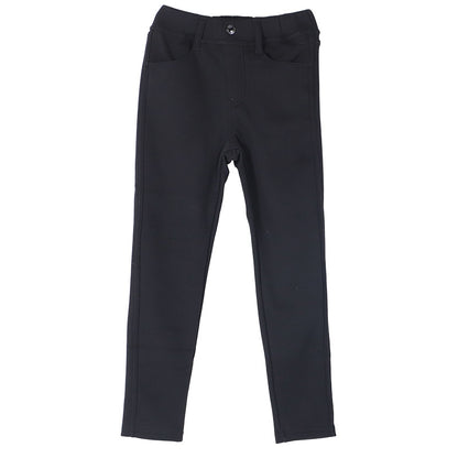 女の子 裏起毛 ストレッチ デニム風 長ズボン ロングパンツ ボトムス 110 120 130 140 150 160cm 秋 冬 あたたかシャギーパンツ ジーパン ジーンズ ストレッチ キッズ ジュニア こども 子供 子供服 通園 通学 デイリー