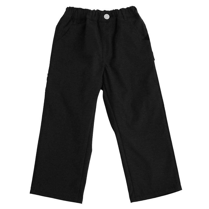 デニムチノワイドペインター キッズ 男の子 パンツ 子供服 130 140 150 160cm 長ズボン ズボン ワイドストレート ストレッチ デニム チノ 通学 通園 カジュアル ボトムス ウエストゴム 春 夏 秋 伸びる かっこいい ゆったり おしゃれ 人気 定番