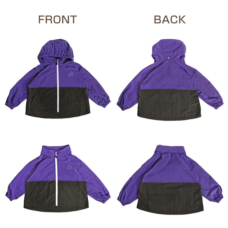 キッズ ジュニア アウター ウインドブレーカー 女の子 男の子 140 150 160 170 フード収納 フードつき フードなし 男子 女子 子供 ジャンバー 軽量