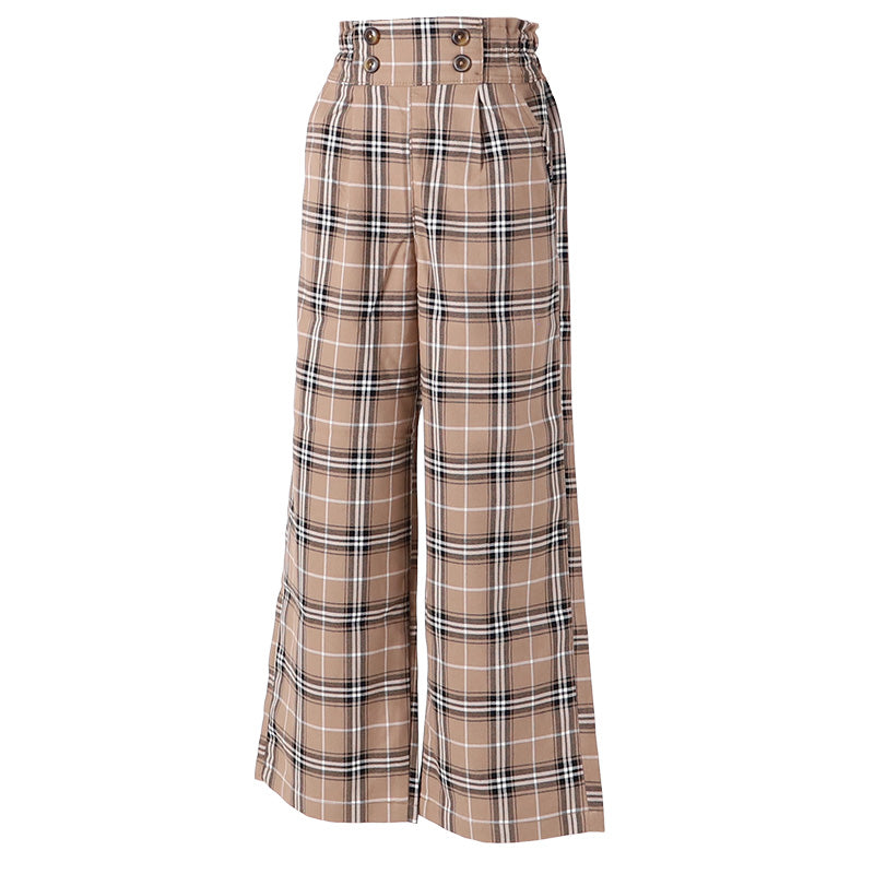 子供 女の子 ワイドパンツ ボトムス  120 130 140 150 160cm 薄手 キュロット スカート風 ズボン パンツ キッズ ジュニア こども 子供服 ボトム 通園 通学 デイリー 春 夏 秋 チェック柄 無地