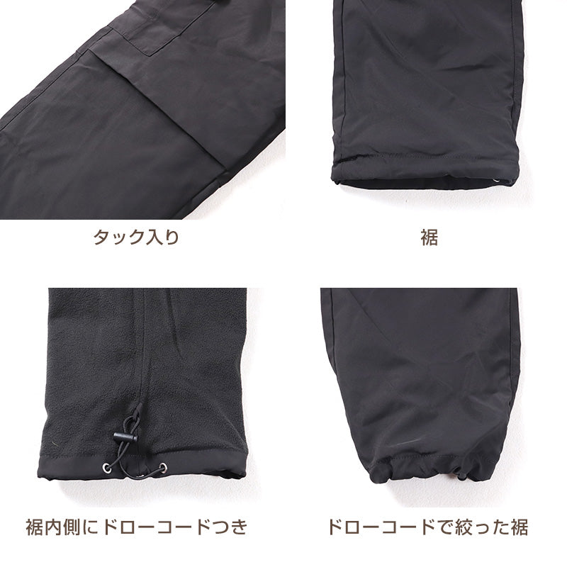 子供 女の子 裏フリース ズボン カーゴパンツ 長ズボン ロングパンツ ボトムス  120 130 140 150 160cm キッズ ジュニア こども 子供服 ボトムス 通園 通学 デイリー 冬 防寒 あたたかい あったか