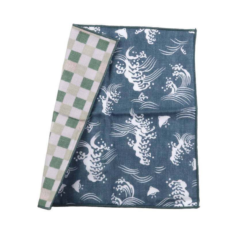 リバーシブルガーゼハンカチ 日本製 綿100 ガーゼハンカチ 6重ガーゼ 約25×25cm 吸水性 ふんわり 肌に優しい ハンカチ タオルハンカチ プチギフト 北欧風 和柄 花柄 プレゼント ギフト ハンドタオル 小さめ コンパクト 母の日 父の日 敬老の日 内祝い 誕生日 贈り物