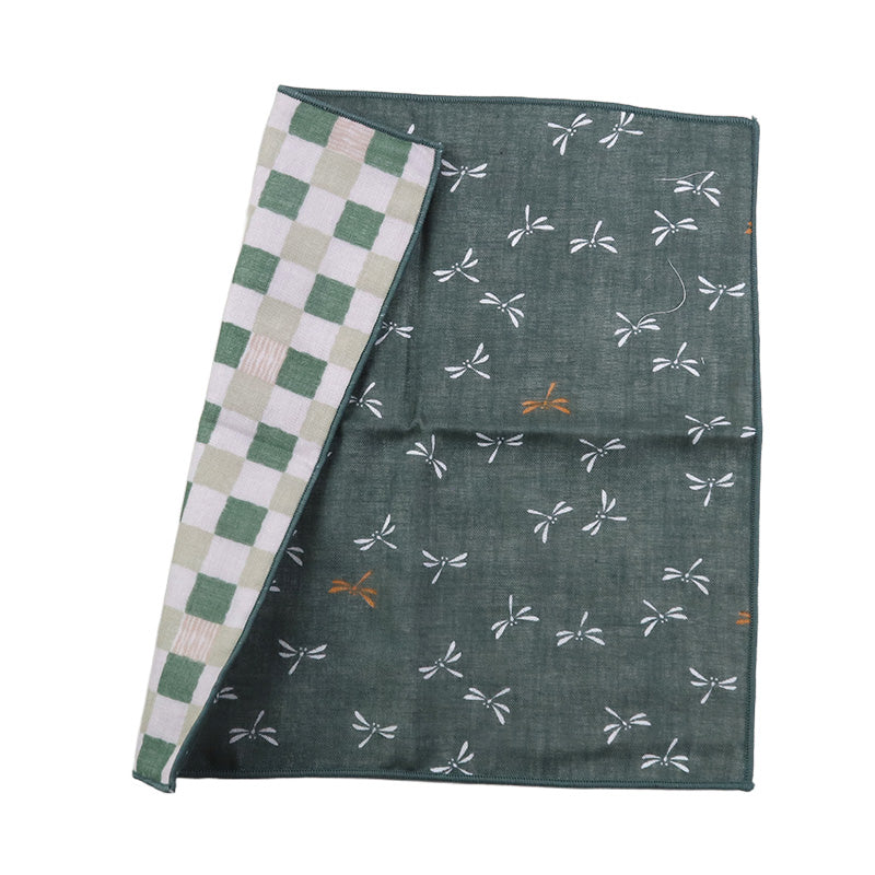 リバーシブルガーゼハンカチ 日本製 綿100 ガーゼハンカチ 6重ガーゼ 約25×25cm 吸水性 ふんわり 肌に優しい ハンカチ タオルハンカチ プチギフト 北欧風 和柄 花柄 プレゼント ギフト ハンドタオル 小さめ コンパクト 母の日 父の日 敬老の日 内祝い 誕生日 贈り物