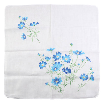 ガーゼハンカチ 大判 綿100% 日本製 2重ガーゼ 約45×45cm ハンドタオル 大人用ハンカチ ポケットハンカチ 赤ちゃん 大人 かわいい 柄入り おしゃれ コスモス ブルー ピンク パープル なでしこ ベージュ ふくろう ブラウン ギフト 出産祝い 保育園 幼稚園 通勤 通学