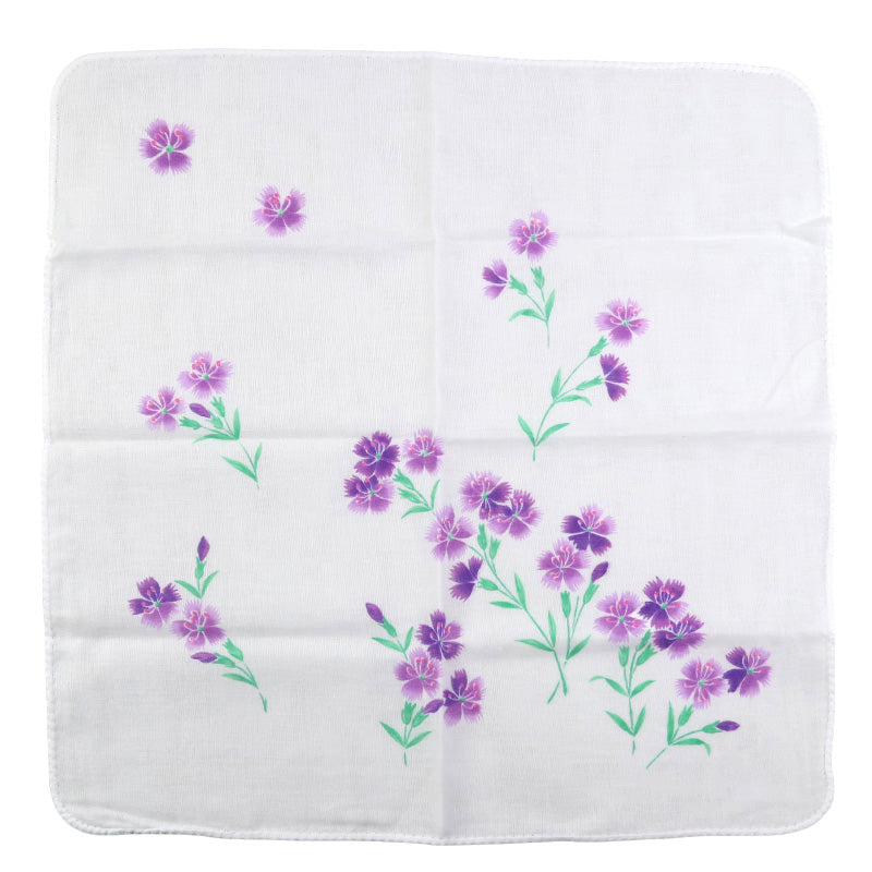 ガーゼハンカチ 大判 綿100% 日本製 2重ガーゼ 約45×45cm ハンドタオル 大人用ハンカチ ポケットハンカチ 赤ちゃん 大人 かわいい 柄入り おしゃれ コスモス ブルー ピンク パープル なでしこ ベージュ ふくろう ブラウン ギフト 出産祝い 保育園 幼稚園 通勤 通学