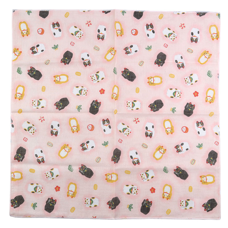 ガーゼハンカチ 大判 綿100% 日本製 2重ガーゼ 約43×43cm ハンドタオル 大人用ハンカチ 赤ちゃん 大人 かわいい 柄入り 和柄 シンプル ふくろう グリーン ピンク パープル うさぎ ブルー 紫陽花 クリーム 招き猫 薔薇 ギフト 出産祝い 保育園 幼稚園 通勤 通学