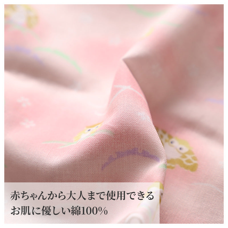 ガーゼハンカチ 大判 綿100% 日本製 2重ガーゼ 約43×43cm ハンドタオル 大人用ハンカチ 赤ちゃん 大人 かわいい 柄入り 和柄 シンプル ふくろう グリーン ピンク パープル うさぎ ブルー 紫陽花 クリーム 招き猫 薔薇 ギフト 出産祝い 保育園 幼稚園 通勤 通学