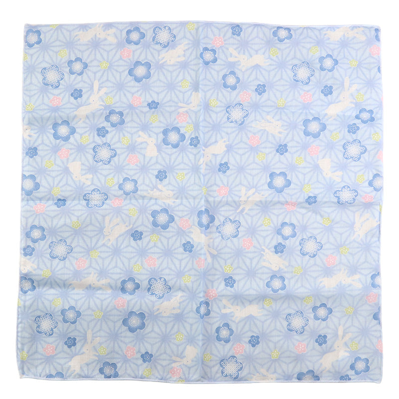 ガーゼハンカチ 大判 綿100% 日本製 2重ガーゼ 約43×43cm ハンドタオル 大人用ハンカチ 赤ちゃん 大人 かわいい 柄入り 和柄 シンプル ふくろう グリーン ピンク パープル うさぎ ブルー 紫陽花 クリーム 招き猫 薔薇 ギフト 出産祝い 保育園 幼稚園 通勤 通学