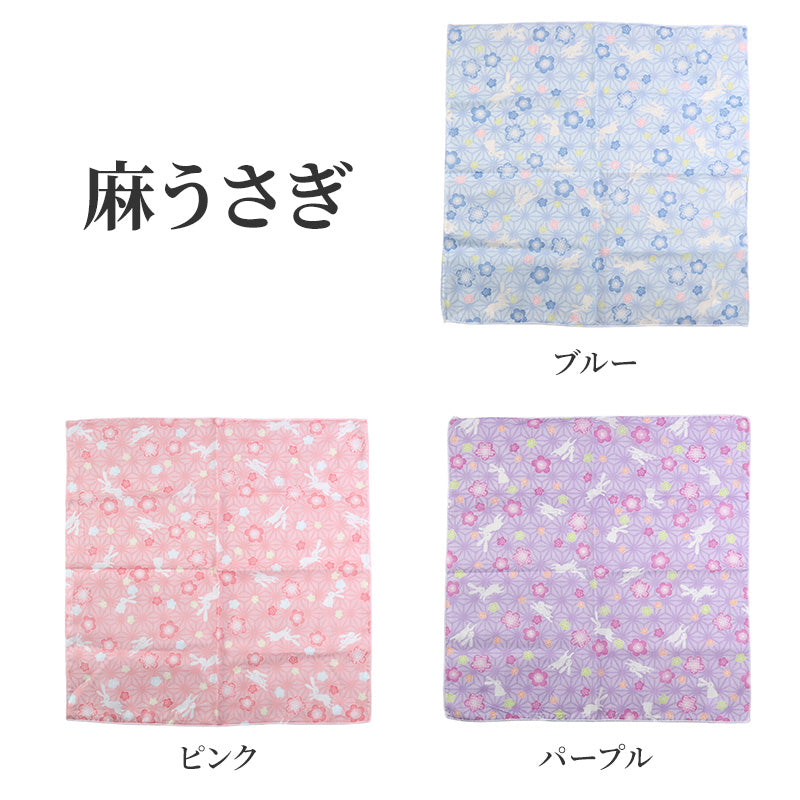 ガーゼハンカチ 大判 綿100% 日本製 2重ガーゼ 約43×43cm ハンドタオル 大人用ハンカチ 赤ちゃん 大人 かわいい 柄入り 和柄 シンプル ふくろう グリーン ピンク パープル うさぎ ブルー 紫陽花 クリーム 招き猫 薔薇 ギフト 出産祝い 保育園 幼稚園 通勤 通学