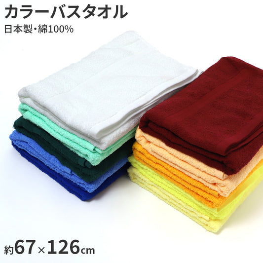 バスタオル 総パイル 800匁 厚手 無地 カラータオル 綿 約67×126cm 吸水 普段使い デイリータオル 入浴 お風呂上がり シャワー 洗面所 家族用 来客用 業務用 施設用 大判タオル 風呂上がりタオル 体拭きタオル 洗い替え 新生活 日用品 ストック用