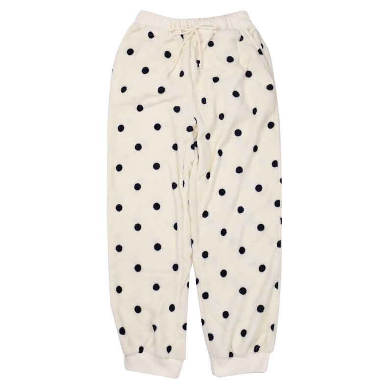 ルームパンツ レディース 冬 裏起毛 パジャマ ズボン かわいい あったかい ルームウェア 部屋着 M-L ジョガーパンツ もこもこ ボトム パンツ やわらかい 柄 防寒対策 婦人 女性 女子 寒さ対策 冷え対策