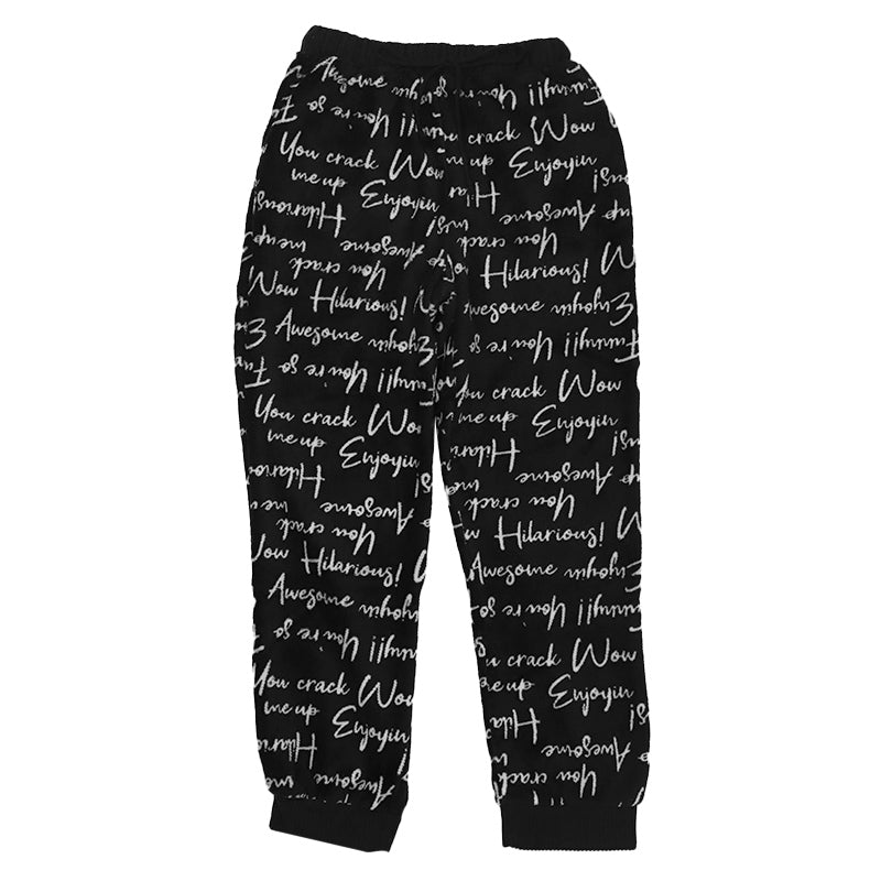 ルームパンツ レディース 冬 裏起毛 パジャマ ズボン かわいい あったかい ルームウェア 部屋着 M-L ジョガーパンツ もこもこ ボトム パンツ やわらかい 柄 防寒対策 婦人 女性 女子 寒さ対策 冷え対策