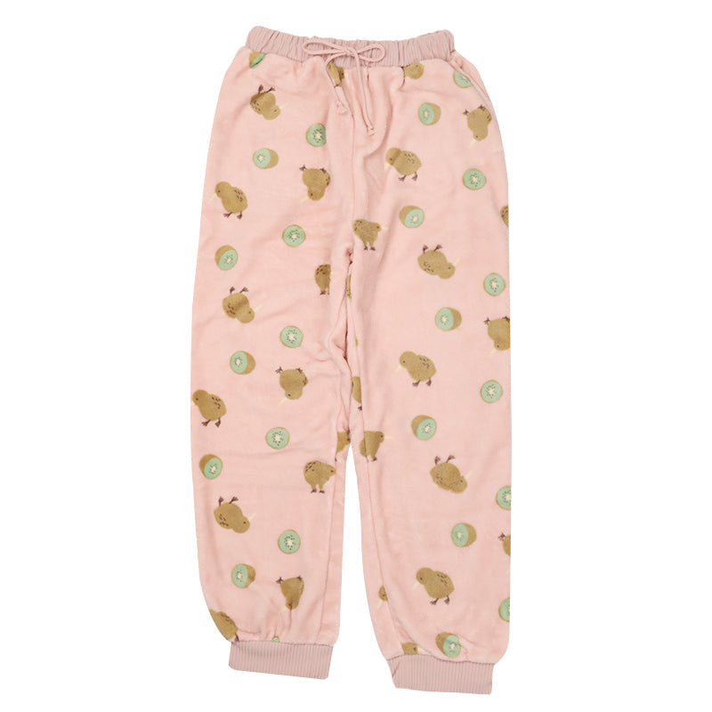 ルームパンツ レディース 冬 裏起毛 パジャマ ズボン かわいい あったかい ルームウェア 部屋着 M-L ジョガーパンツ もこもこ ボトム パンツ やわらかい 柄 防寒対策 婦人 女性 女子 寒さ対策 冷え対策