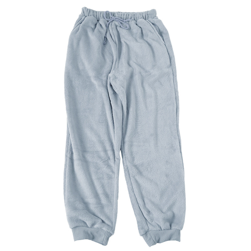 ルームパンツ レディース 冬 起毛 パジャマ ズボン かわいい あったかい ルームウェア 部屋着 M-L ジョガーパンツ ルームウエア ボトム パンツ やわらかい もこもこ 防寒対策 無地 シンプル 裾しぼり 婦人 女子 女性