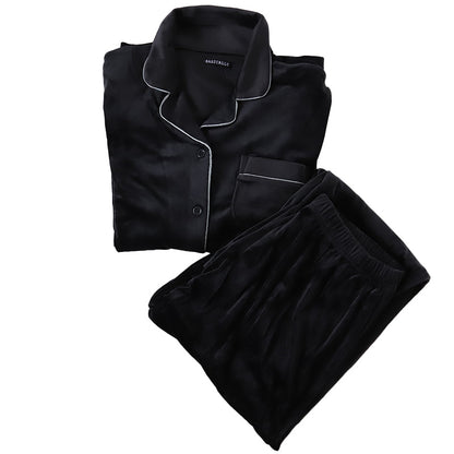 パジャマ レディース 秋 冬 かわいい 前開き 長袖 M-L ベロア やわらかい シンプル ストレッチ 薄手 上下 シャギー ルームウエア 無地 婦人 ピンク 黒 紺 ベージュ 水色 グレー (在庫限り)