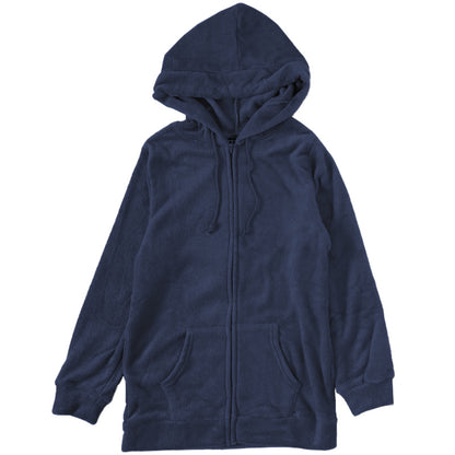 パーカー レディース 冬 ルームウェア パジャマ かわいい あったかい 部屋着 M-L ジップパーカー 女性 やわらかい もこもこ フード 防寒対策 起毛 無地 シンプル (在庫限り)