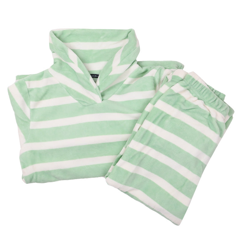 パジャマ レディース 冬 かわいい あったかい ルームウェア 長袖 婦人 ヘチマ襟 部屋着 M-L やわらかい もこもこ 柄 上下 ボーダー シマエナガ 花柄 クマ ハリネズミ パンダ