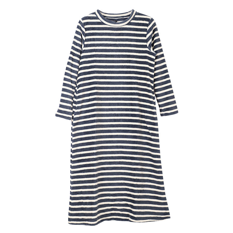 ルームウェア ワンピース 冬 長袖 レディース ルームウエア 部屋着 パジャマ かわいい あったかい M-L もこもこ 柄 起毛 ボーダー チェック 猫 ハリネズミ 花 無地 女性 女子 防寒対策 やわらかい