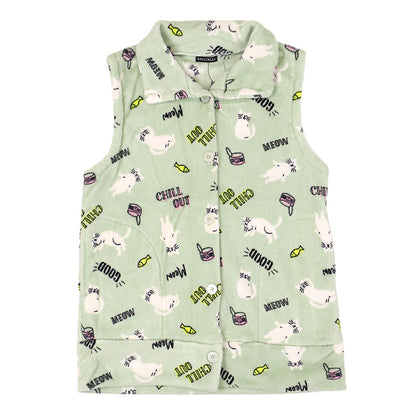 あったか ベスト レディース 冬 かわいい ルームウェア 婦人 部屋着 M-L マイクロファイバー やわらかい もこもこ 柄 暖かい あたたかい 柔らか 秋冬 寒さ対策 冷え対策 温活 30代 40代 50代 60代